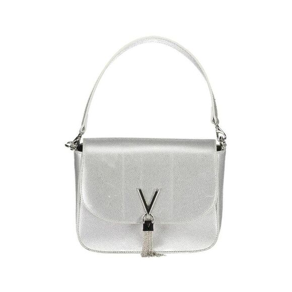 Mario Valentino Metallic Flap Bag Silver Women Silver Handbags